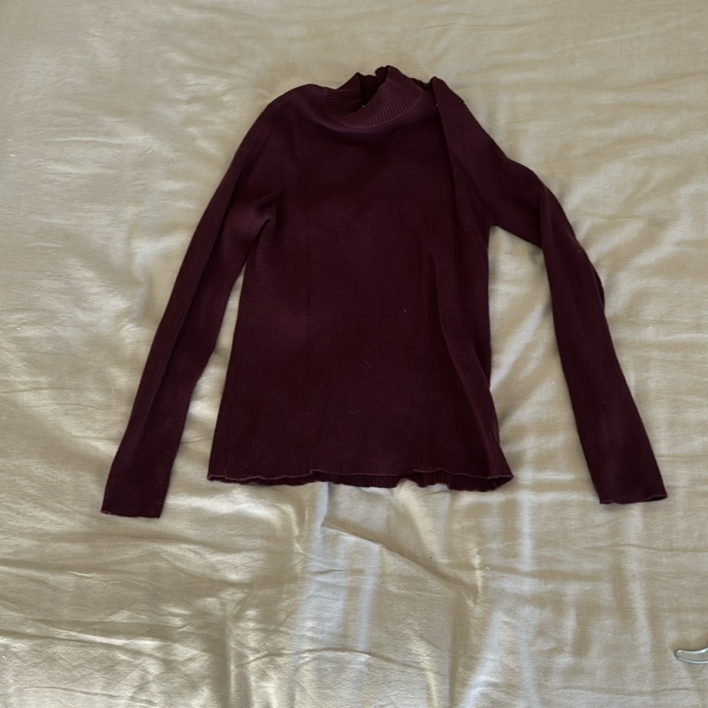 Burgundy turtleneck sweater sz m